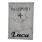 Porta passaporto uomo personalizzato con nome
